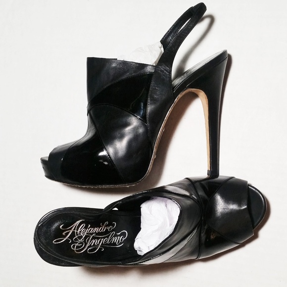 *SOLD********Alejandro Ingelmo Shoes Heels Leather - Picture 2 of 8